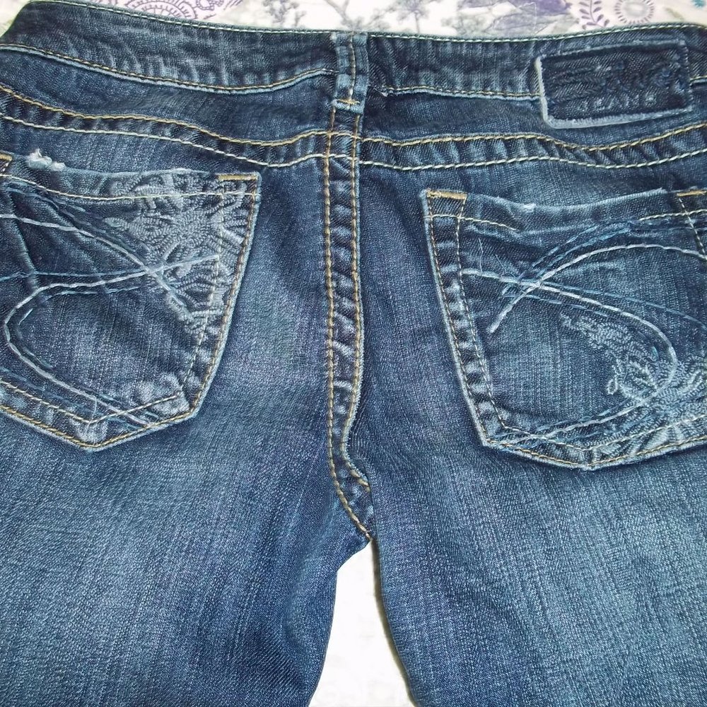 Women Silver Jeans 28W28L Dark Wash Bootcute